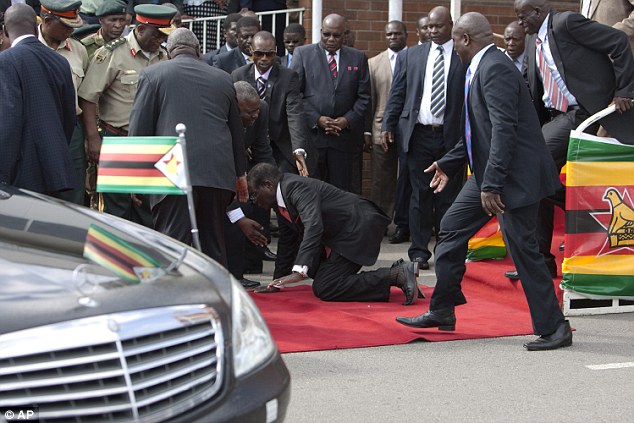 mugabe down