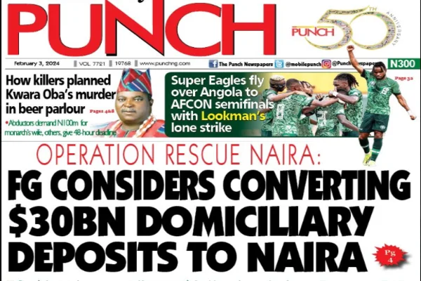 Nigeria - Punch Newspaper Stands by Its Story on Government's ...