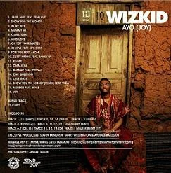 Wizkid Ayo album back cover.jpg