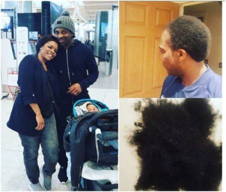 Ogbonna-Kanu-cuts-his-hair-for-his-wife-Laura-Ikeji-lailasnews.jpg
