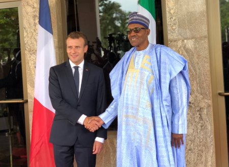 Pulse.ng-News-Emmanuel Macron-Muhammadu Buhari.jpg