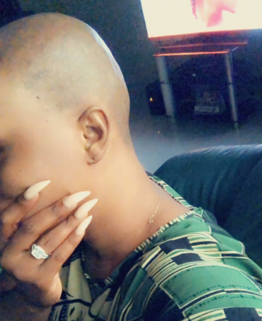 Blossom Chukwujekwu's Wife Shaves Off Her Hair.png