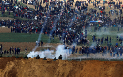 Violent protest in Israel after local elections.png