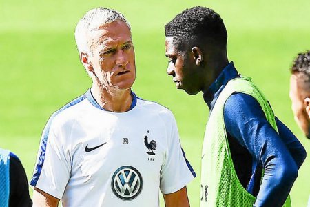 Didier Deschamps and Ousmane Dembele.jpg