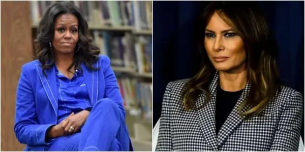 Michelle Obama and Melania Trump.webp