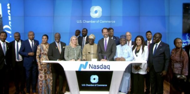 President Bola Tinubu Participates in Nasdaq Closing Bell Ceremony in New York