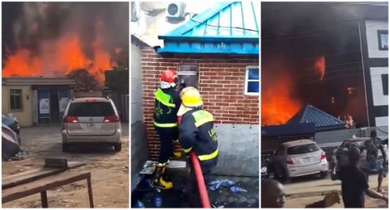 Ibis Royale Hotel in Lagos Engulfed in Flames: Shocking Video of Fire Outbreak