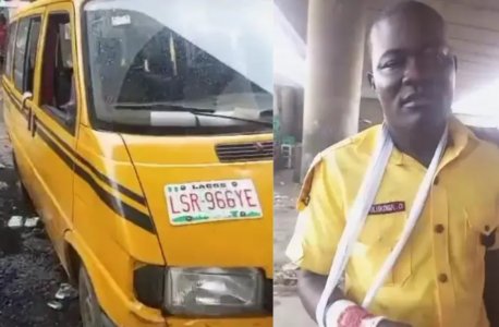Chaos Unleashed: Danfo Driver Strips Naked After Stabbing LASTMA Officer