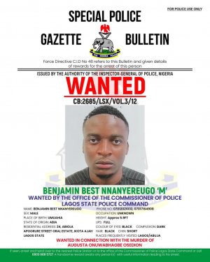 Lagos Police Declare Benjamin Nnanyereugo, Killaboi, Wanted for Alleged Murder