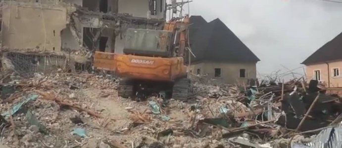 Demolition Disaster: Lagos Man Claims Homelessness After N300 Million Mansion Pulled Down