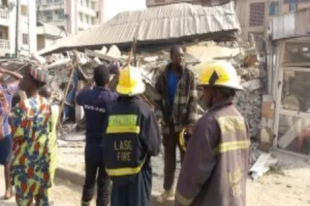 Lagos Building Collapse: Baby and Two Adults Rescued, Three Still Trapped