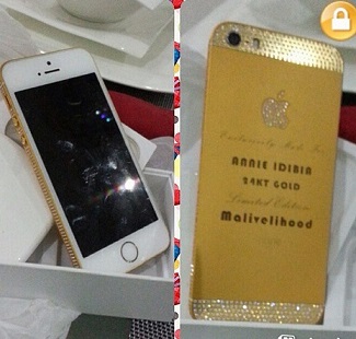 Annie Idibia's Gold Plated iPhone 6.jpg