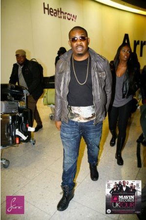 Don Jazzy-led Mavins at Heathrow Airport.JPG