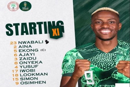 Nigeria's Strong Lineup: Nwabili, Yusuf, Osimhen Ready for Clash with Equatorial Guinea!
