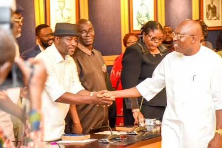 Governor Fubara Extends Olive Branch, Swears In Pro-Wike Commissioners Amid Political Crisis