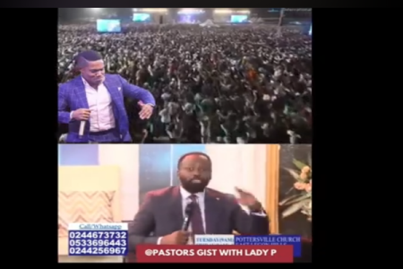 [VIDEO] Ghanaian Pastor Criticizes Congregation Attending Pastor Jerry Eze's Program Over Local Ministry Support
