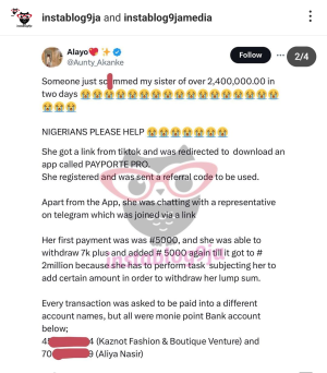 Nigerians Call Out Woman for Crying Out as Sister Sends 2.4 Million Naira to Scammers Promising to Double Funds; Accuse Her of Greed