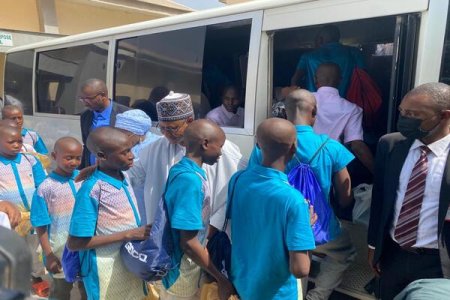 Governor Uba Sani Hosts Abducted Kuriga Students Again, Escorts Them Home