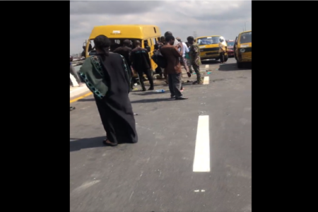 [VIDEO] Devastating News: Passengers Thrown Into Lagos Lagoon After Bus Accident on Third Mainland Bridge