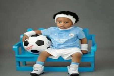 Celebrating Liam: Mohbad's Son Turns One with Heartwarming Football-inspired Photoshoot