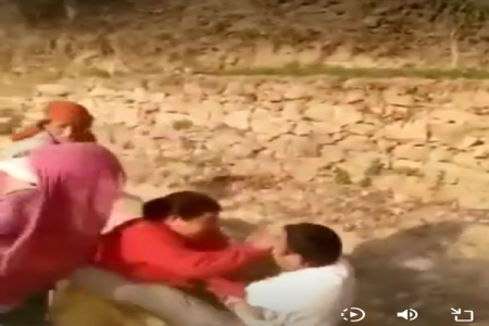 (Video) Village Women Beat up Man Caught Raping Teenager