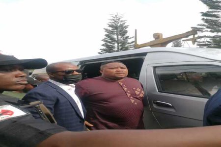 [VIDEO] Cubana Chief Priest Arrives at Federal High Court Amidst Naira Abuse Controversy