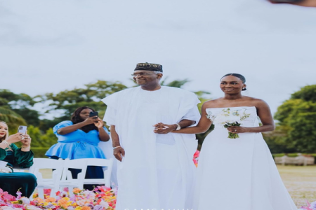 Nigerians Rejoice as Yewande Fashola, Daughter of Ex-Governor Babatunde Fashola, Ties the Knot with Posi Ogunlesi