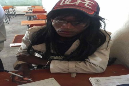 Netizens Stunned as Man Disguises Himself as Woman to Aid Girlfriend in Exams