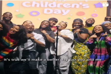 Nigerian Celebrities Unite for Heartwarming Rendition of "We Are The World" on Children’s Day