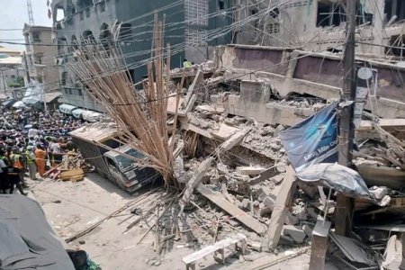 Lagos Island Tragedy: Eight Rescued, Several Trapped in Lagos Building Collapse