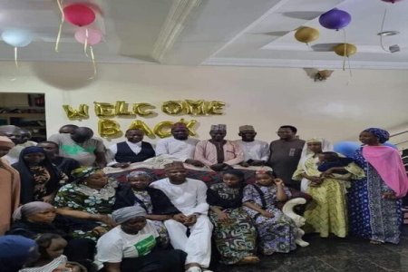 Family Celebrates Abba Kyari's Return Home Following Release from Kuje Custodial Centre