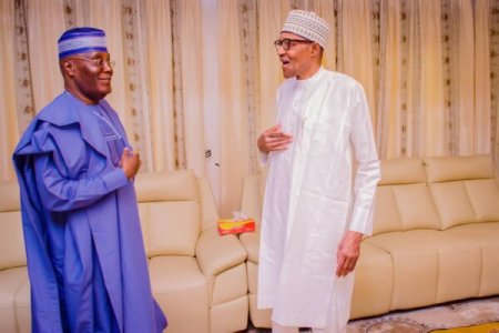 Atiku Abubakar Pays Courtesy Visit to Muhammadu Buhari in Daura