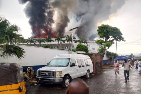 [VIDEO] Fire Erupts at Christ Embassy Headquarters in Lagos, No Casualties Reported
