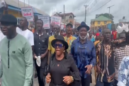 Rivers Erupts: Ex-LG Chairs Lead Defiant Protests Against Governor's Orders