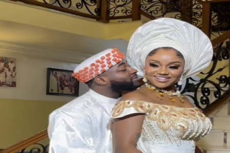 #Chivido2024: Social Media Buzzes Over Davido and Chioma's Cultural Wedding Ensemble