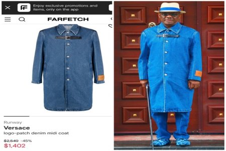 Video: Wike Dancing in His $1,402 Versace Denim Suit