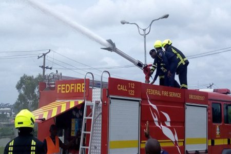 Viral Video: Nigerian Fire Service Faces Criticism Over Distant Response to Fire