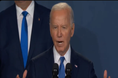 [VIDEO]: Biden's Slip-Up: Introduces Zelensky as Putin at NATO Ceremony