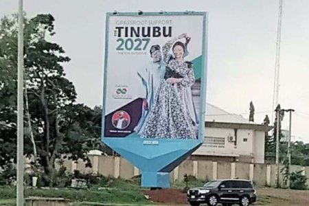 Mixed Reactions as Tinubu's 2027 Campaign Billboard Appears in Abuja