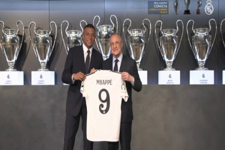 Florentino Perez Welcomes Mbappe to Real Madrid in Style