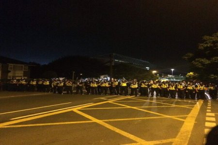 Mass Riot Erupts in Leeds: Fires and Police Vehicle Destruction Captured on Social Media