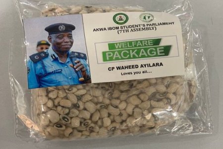 Akwa Ibom CP Faces Backlash Over Two Cups of Beans Donation