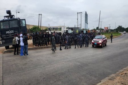 Lagos Police Ramp Up Security in Ojota Ahead of Protests