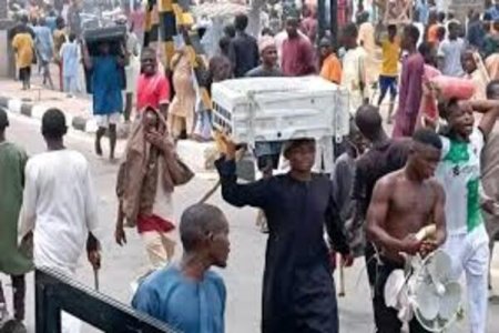 Chaos in Kano: #EndBadGovernance Protesters Loot Records and Vandalize Court Archives