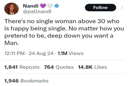 Controversy Surrounds Media Personality Nandi’s Statement on Single Women Over 30