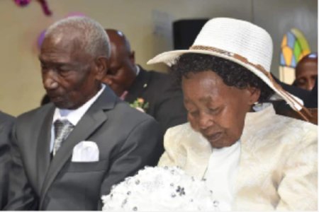 Netizens React as 95-Year-Old Ibrahim Mbogo Weds Longtime Love in Mukurweini After 60 Years Together