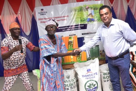 Dangote Cement Empowers Local Farmers with Agricultural Donations to Enhance Food Security