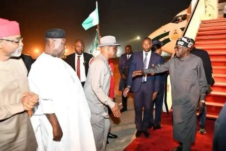 Tinubu Lands in Abuja After Diplomatic Tour in China and the UK