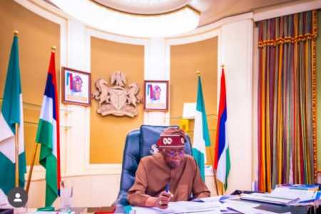 Photo of President Tinubu Back in Office After Two-Week Break, Resumes Duties