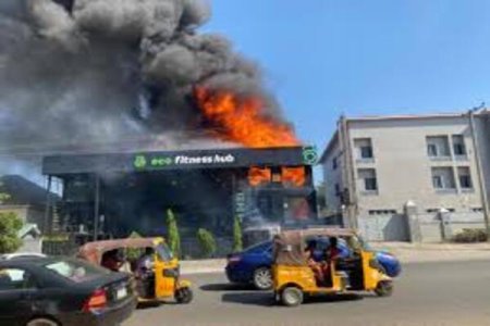 Eco Fitness Hub in Abuja Destroyed by Fire; No Injuries Reported